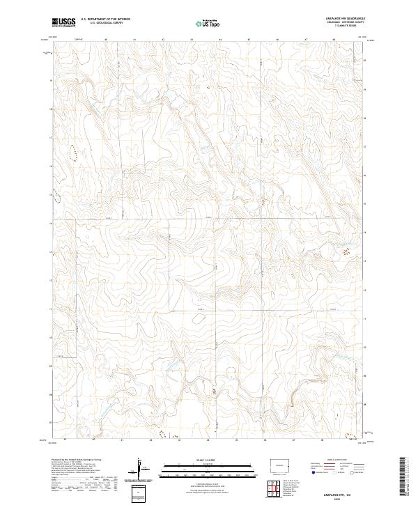 2022 Map of Arapahoe NW, 2022 Print