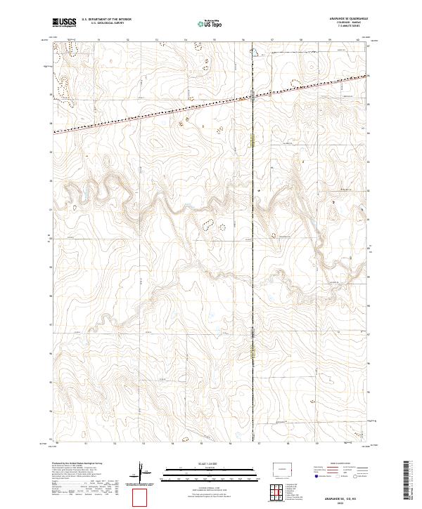 USGS Topographic Map – Arapahoe SE