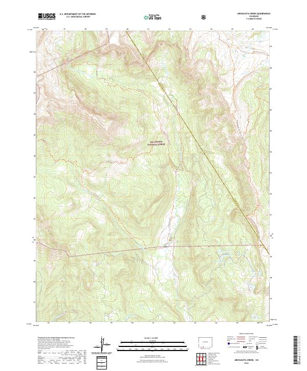 USGS Topographic Map – Archuleta Creek