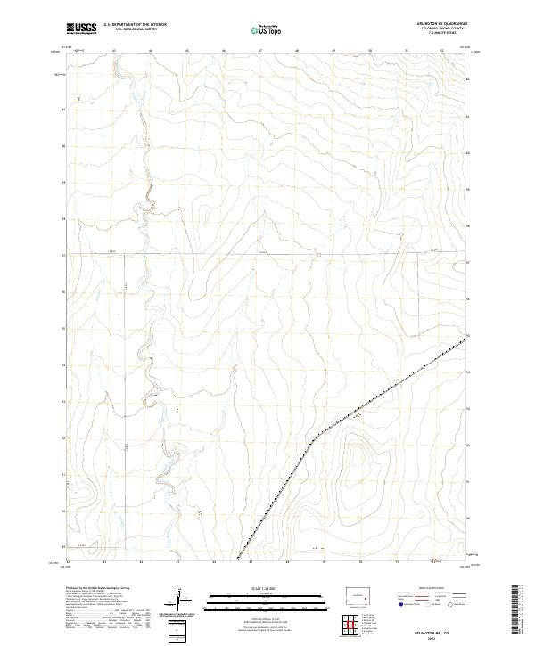 2022 Map of Arlington NE, 2022 Print