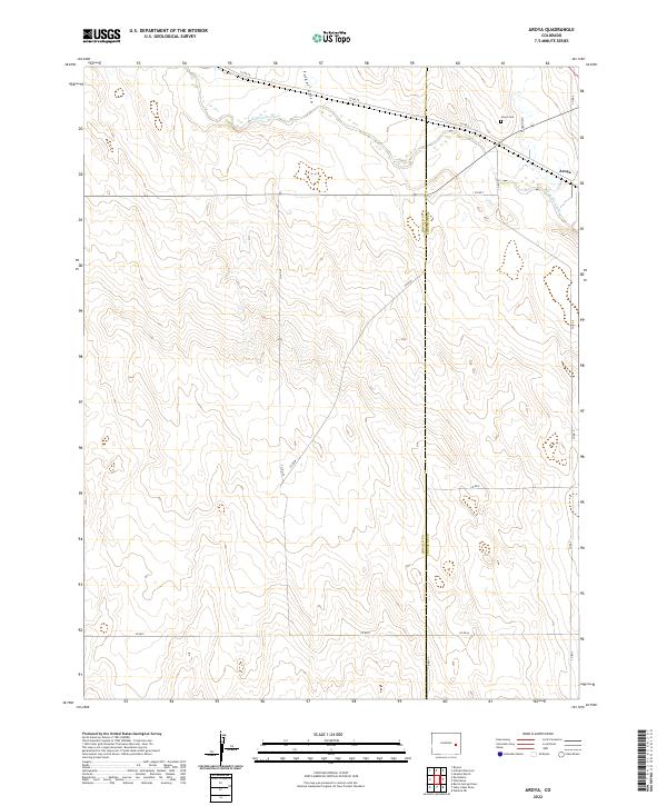USGS Topographic Map – Aroya