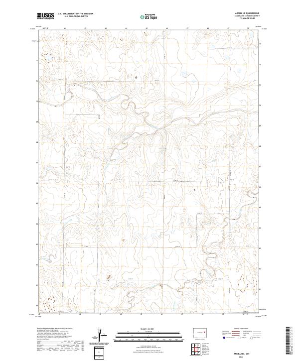 USGS Topographic Map – Arriba NE