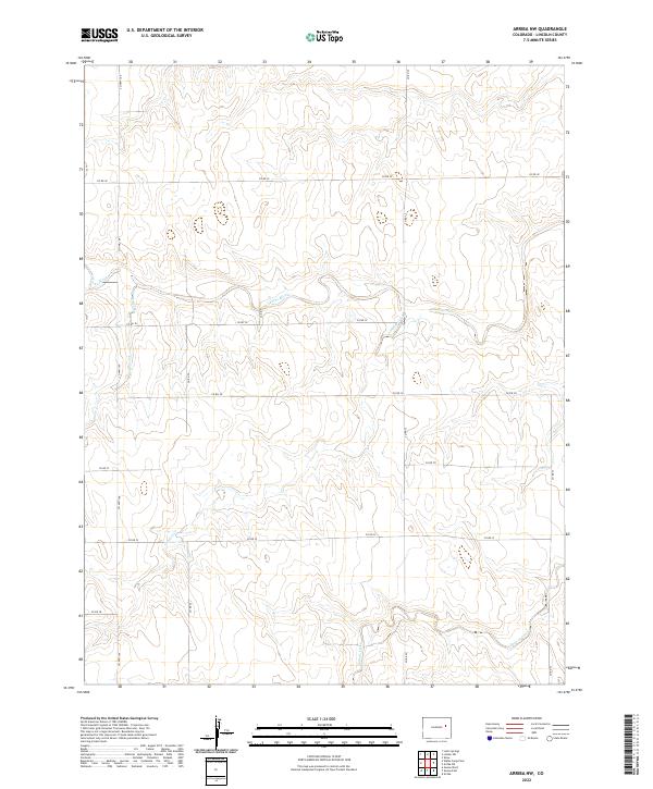 USGS Topographic Map – Arriba NW