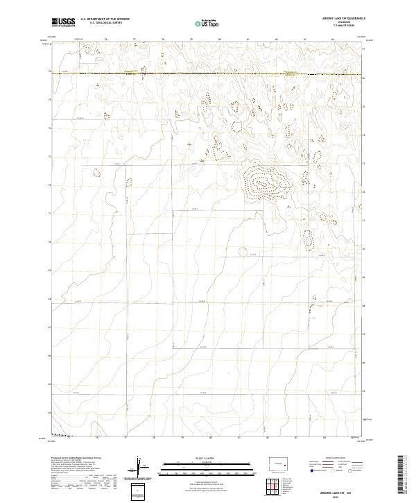 2022 Map of Arsenic Lake SW, 2022 Print