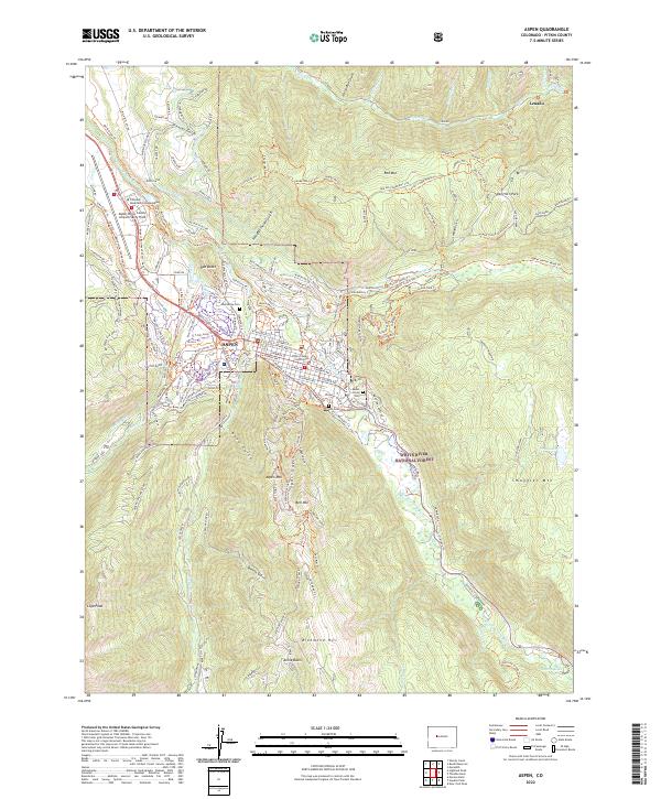 USGS Topographic Map – Aspen