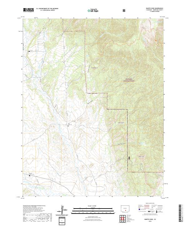 USGS Topographic Map – Badito Cone