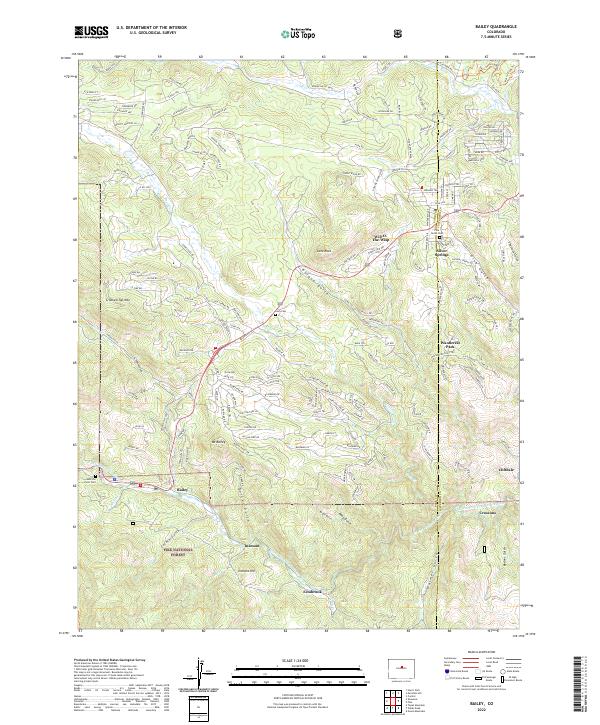 USGS Topographic Map – Bailey