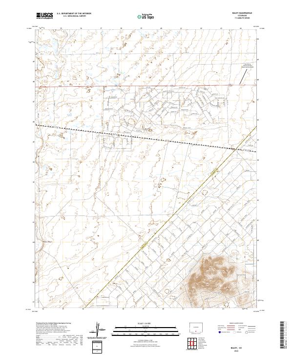 USGS Topographic Map – Baldy