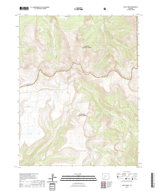 USGS Topographic Map – Baldy Cinco