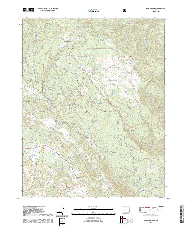 USGS Topographic Map – Baldy Mountain