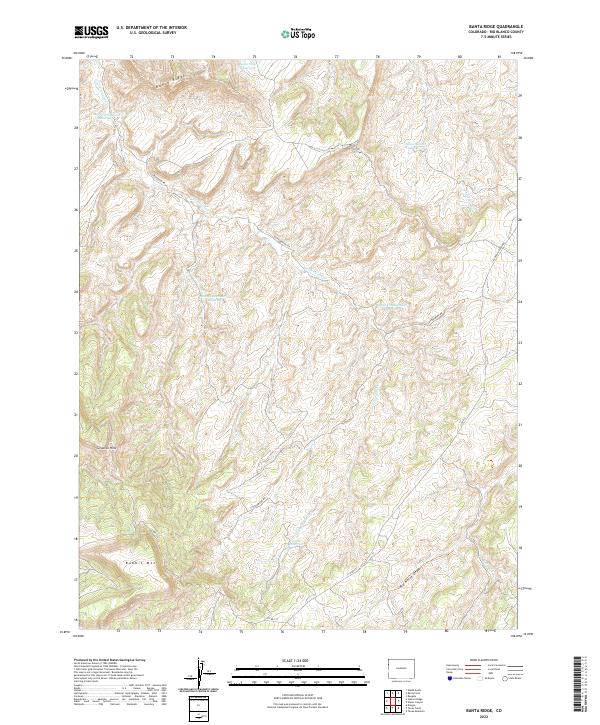 USGS Topographic Map – Banta Ridge
