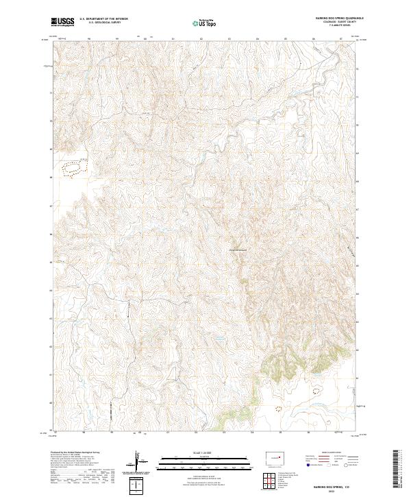 USGS Topographic Map – Barking Dog Spring
