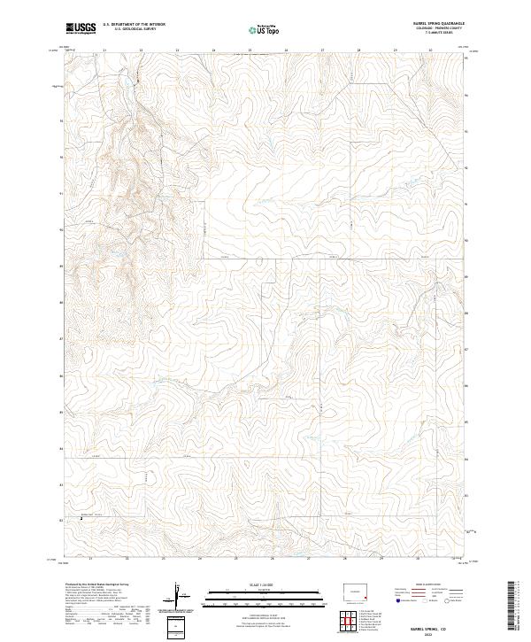 USGS Topographic Map – Barrel Spring