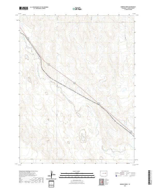 2022 Map of Barron Creek, 2022 Print