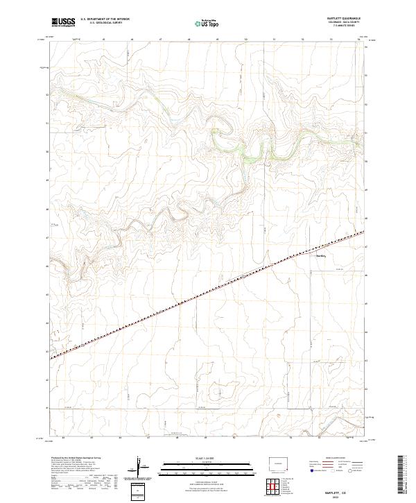 USGS Topographic Map – Bartlett