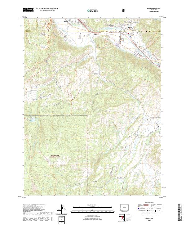 USGS Topographic Map – Basalt