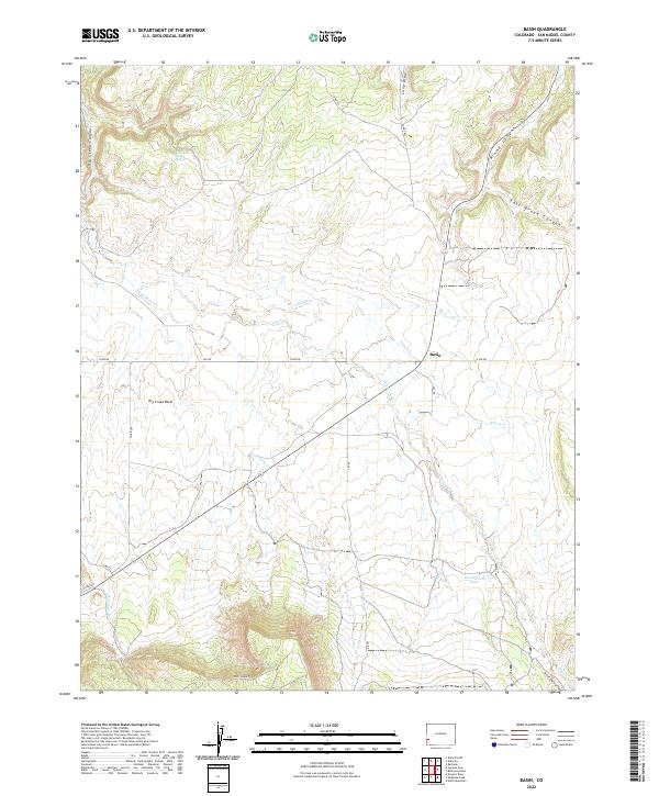 USGS Topographic Map – Basin