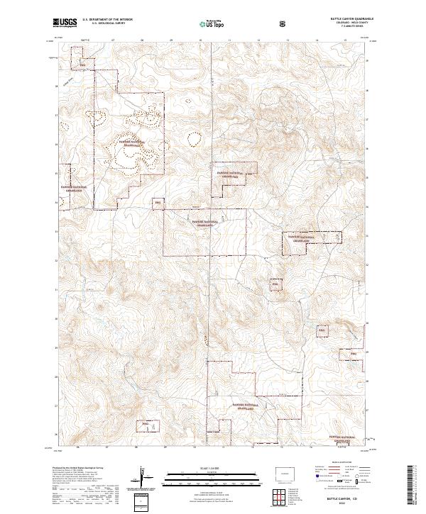 USGS Topographic Map – Battle Canyon