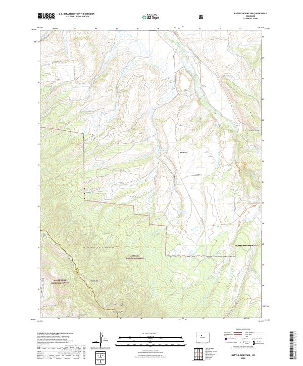 USGS Topographic Map – Battle Mountain