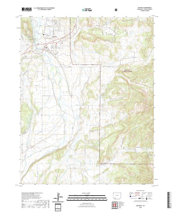 USGS Topographic Map – Bayfield