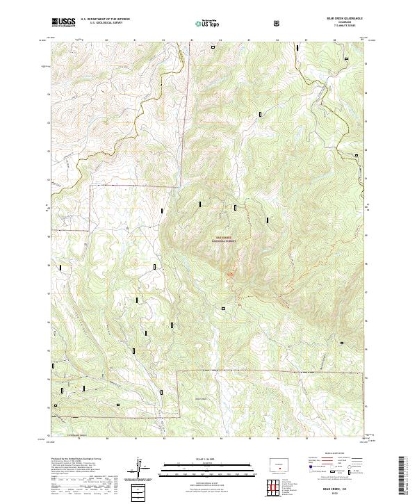 USGS Topographic Map – Bear Creek
