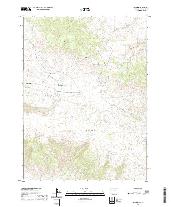 USGS Topographic Map – Beaver Basin