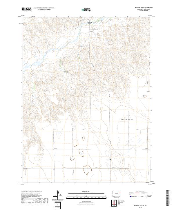 USGS Topographic Map – Beecher Island
