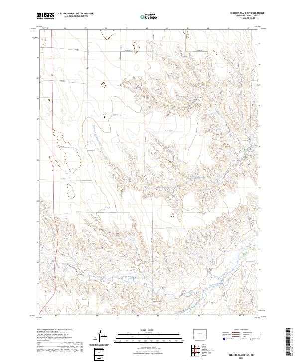 USGS Topographic Map – Beecher Island NW