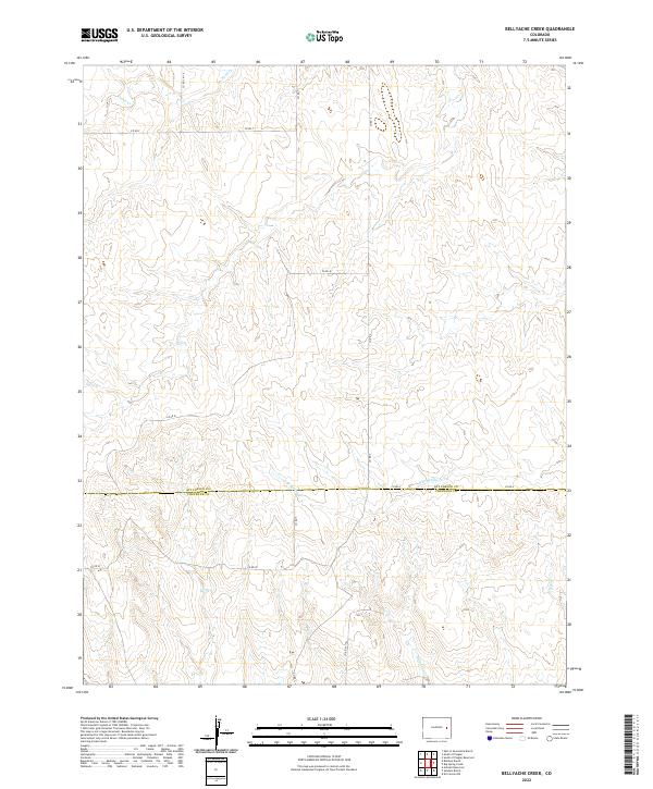 2022 Map of Bellyache Creek, 2022 Print