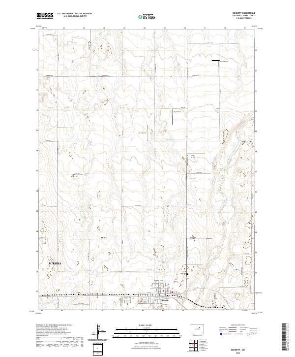 USGS Topographic Map – Bennett