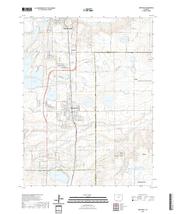 USGS Topographic Map – Berthoud