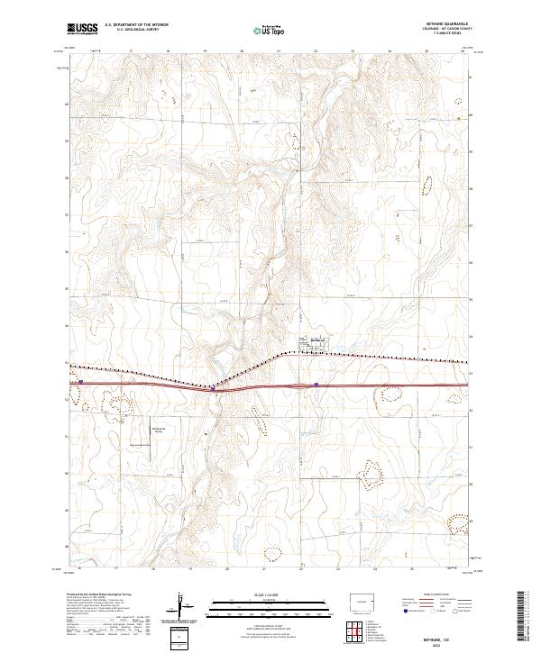 USGS Topographic Map – Bethune