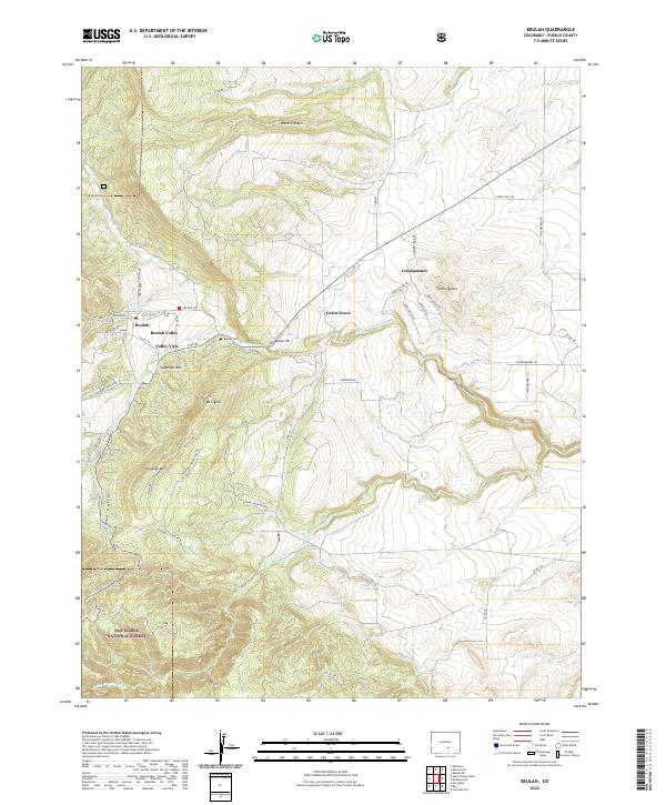 USGS Topographic Map – Beulah