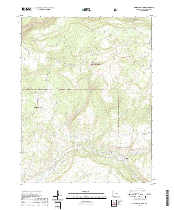 USGS Topographic Map – Big Bucktail Creek