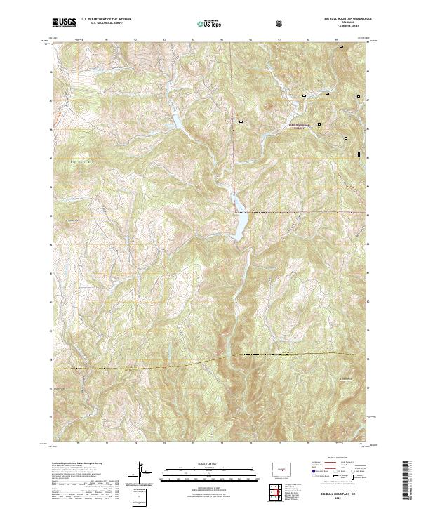 USGS Topographic Map – Big Bull Mountain