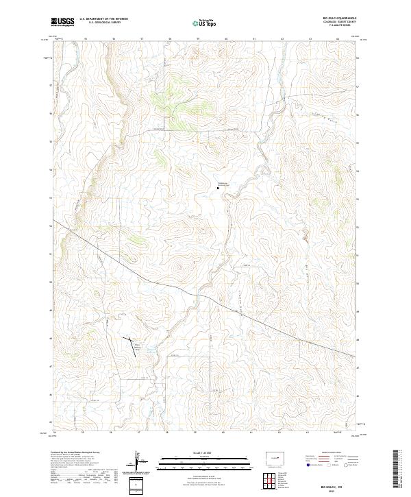 USGS Topographic Map – Big Gulch