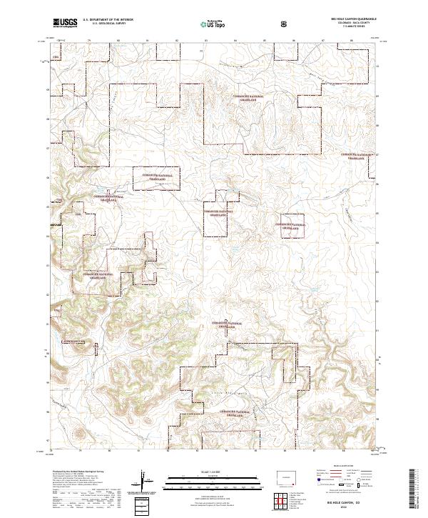 USGS Topographic Map – Big Hole Canyon