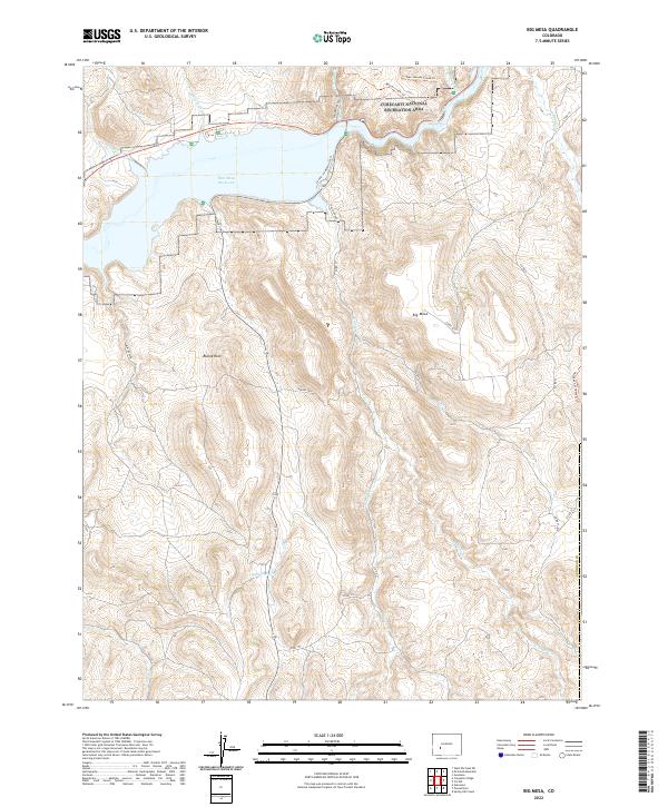USGS Topographic Map – Big Mesa