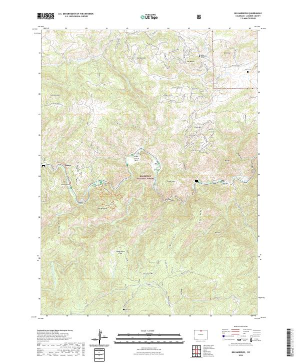 USGS Topographic Map – Big Narrows