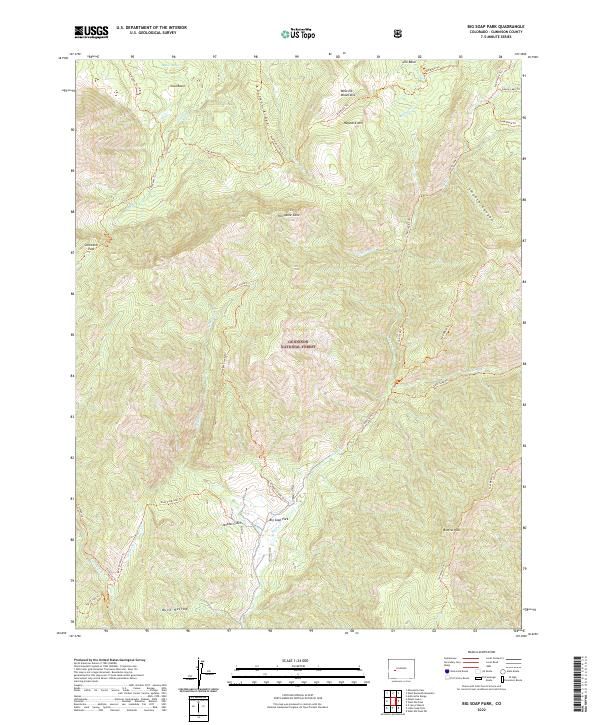 USGS Topographic Map – Big Soap Park