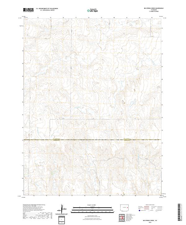 2022 Map of Big Spring Creek, 2022 Print