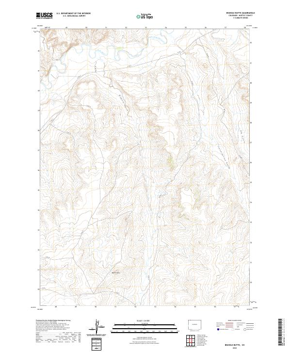 USGS Topographic Map – Bighole Butte
