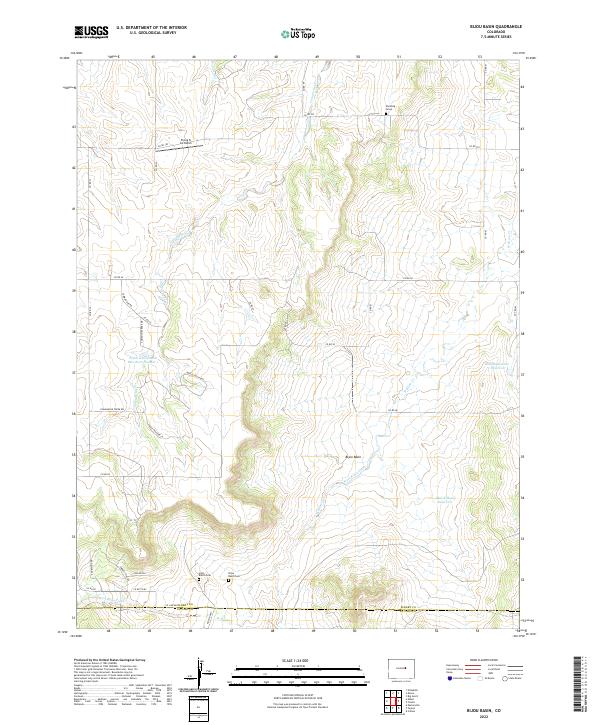 USGS Topographic Map – Bijou Basin