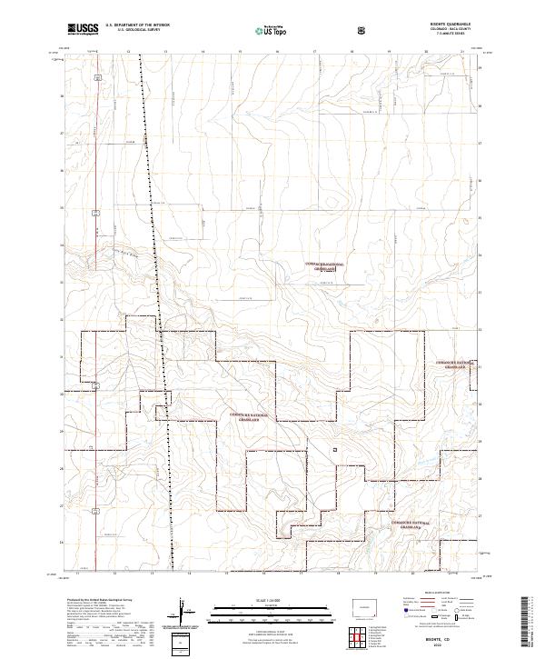 USGS Topographic Map – Bisonte