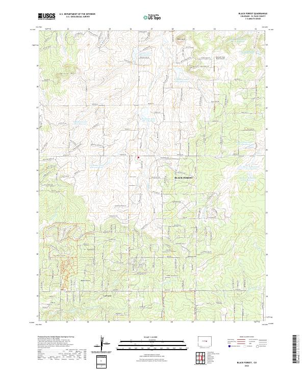 USGS Topographic Map – Black Forest