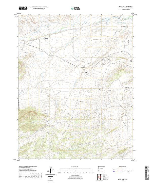USGS Topographic Map – Black Hills