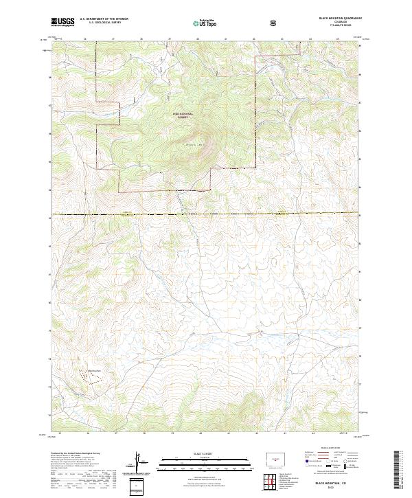 USGS Topographic Map – Black Mountain