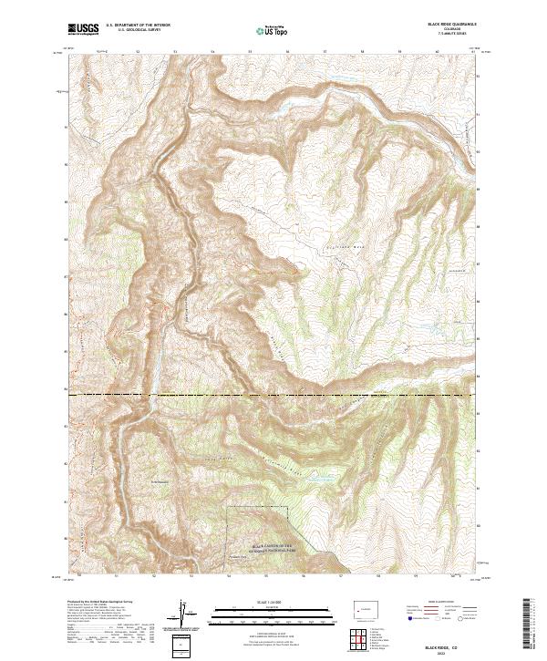 USGS Topographic Map – Black Ridge