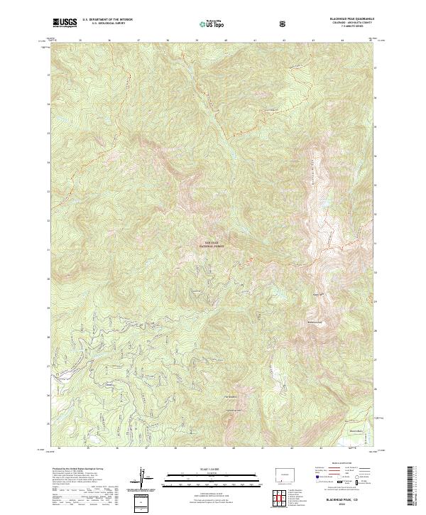 USGS Topographic Map – Blackhead Peak