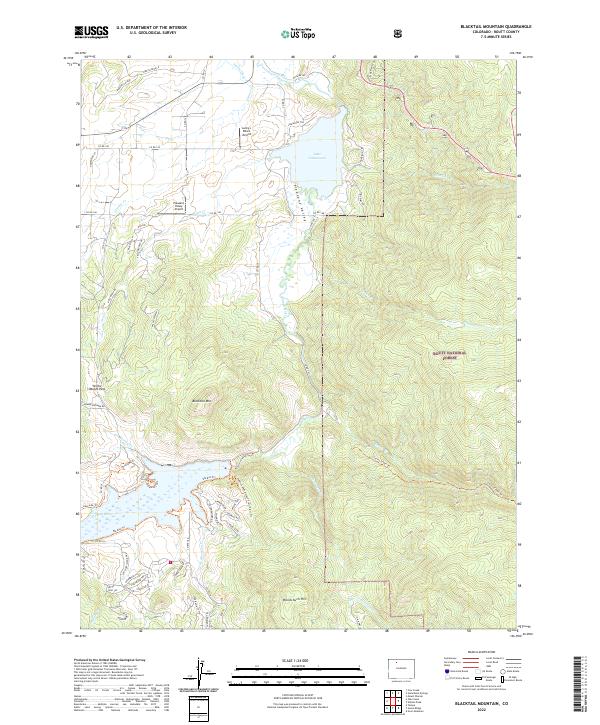 USGS Topographic Map – Blacktail Mountain